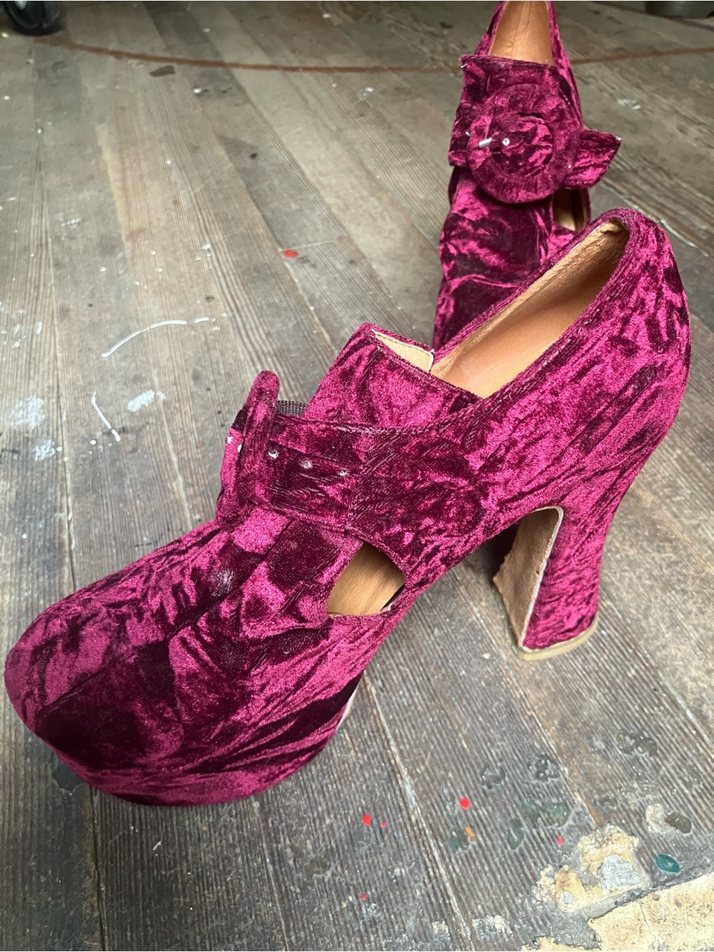 Jeffery Campbell velvet platforms - Picture 7 of 10